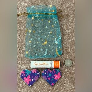 👍 Free with Purchase OR 2/$15. Tangerine lip balm & two emery boards in gift bag